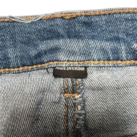 Blank NYC Women's Blue Denim Mid Rise The Fulton Roll Up Boyfriend Shorts Summer - Picture 10 of 13